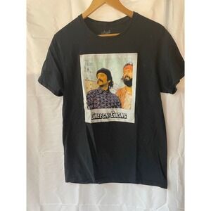 Cheech & Chong Shirt Mens M Black Graphic Screen Print Adult